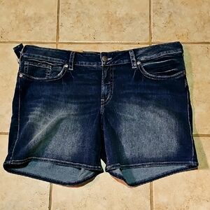 Silver Suki Women's Mid Rise Denim Shorts